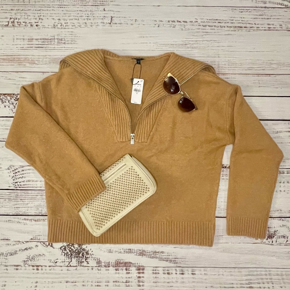 Express Camel Cowl Neck Sweater